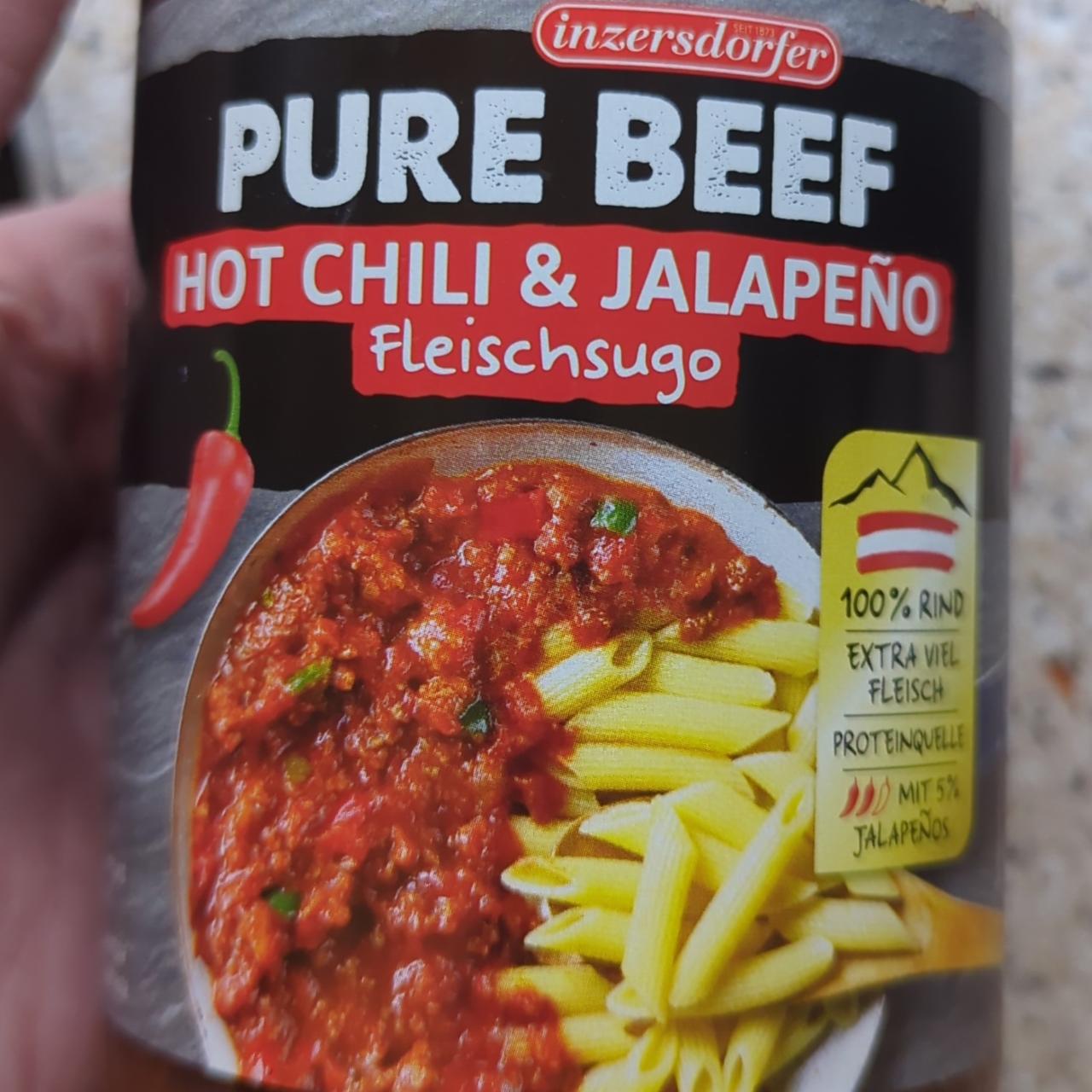 Fotografie - Pure beef hot chili & jalapeño fleischsugo Inzersdorfer