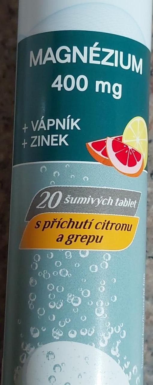 Fotografie - Magnézium 400 mg vápník a zinek příchuť citron a grep Optisana