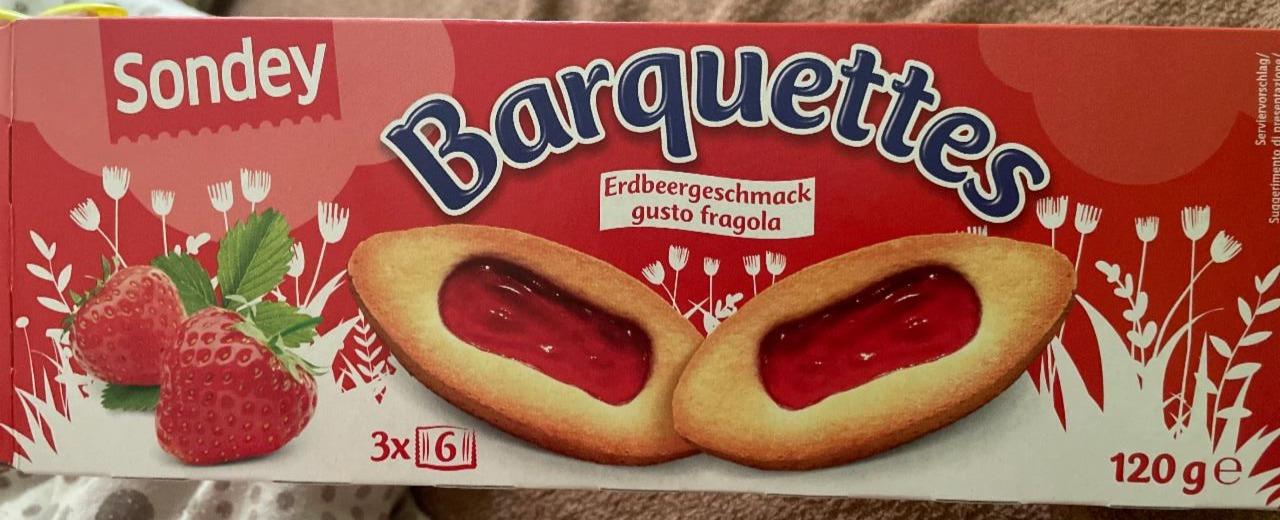 Fotografie - Barquettes erdbeergeschmack Sondey