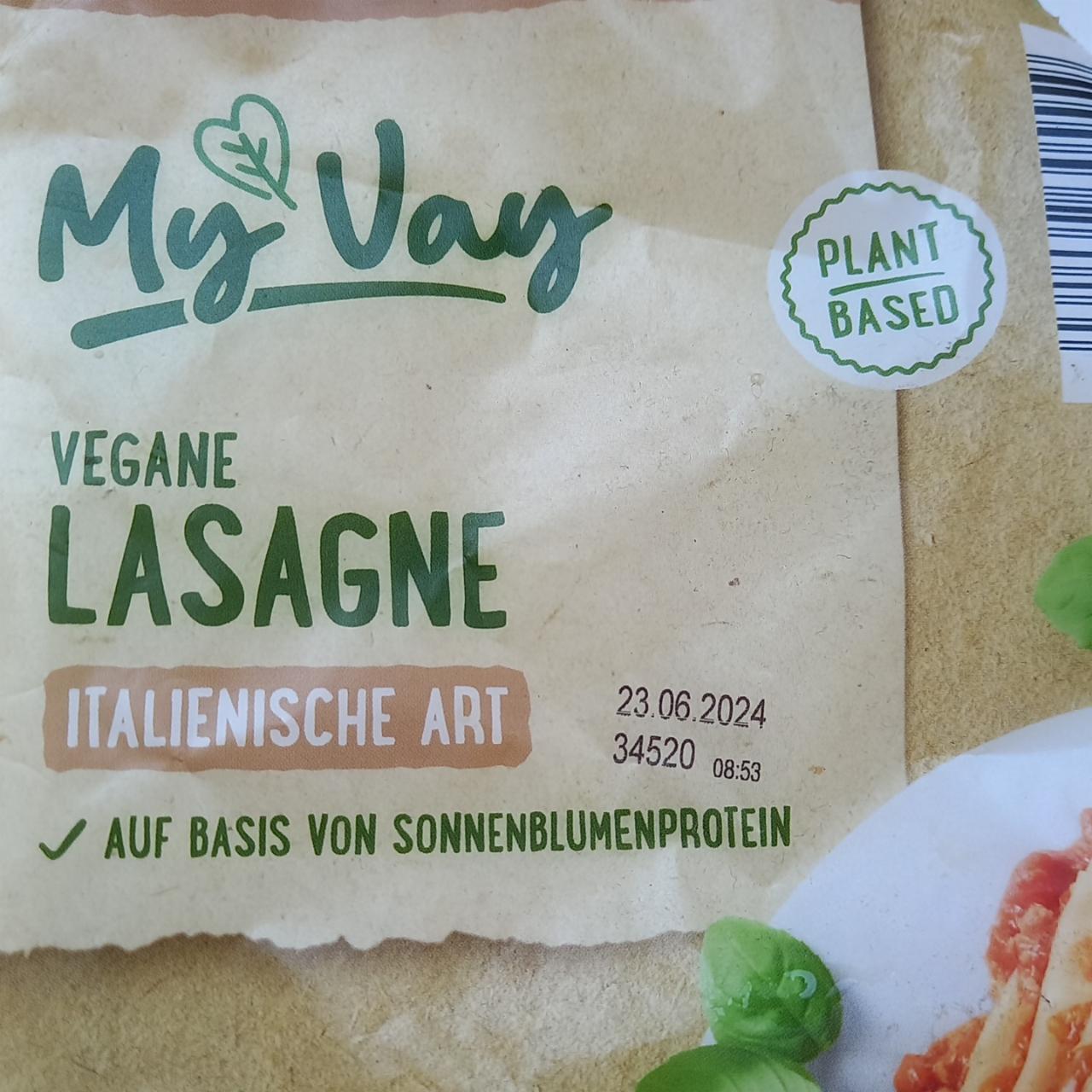 Fotografie - Vegane lasagne italienische art My Vay