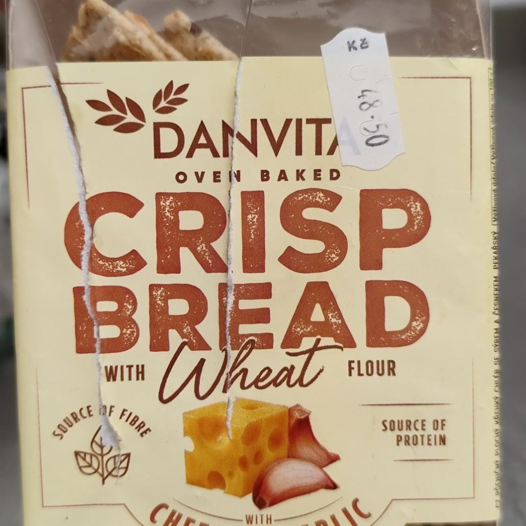 Fotografie - Crisp bread with wheat flour with cheese & garlic Danvita