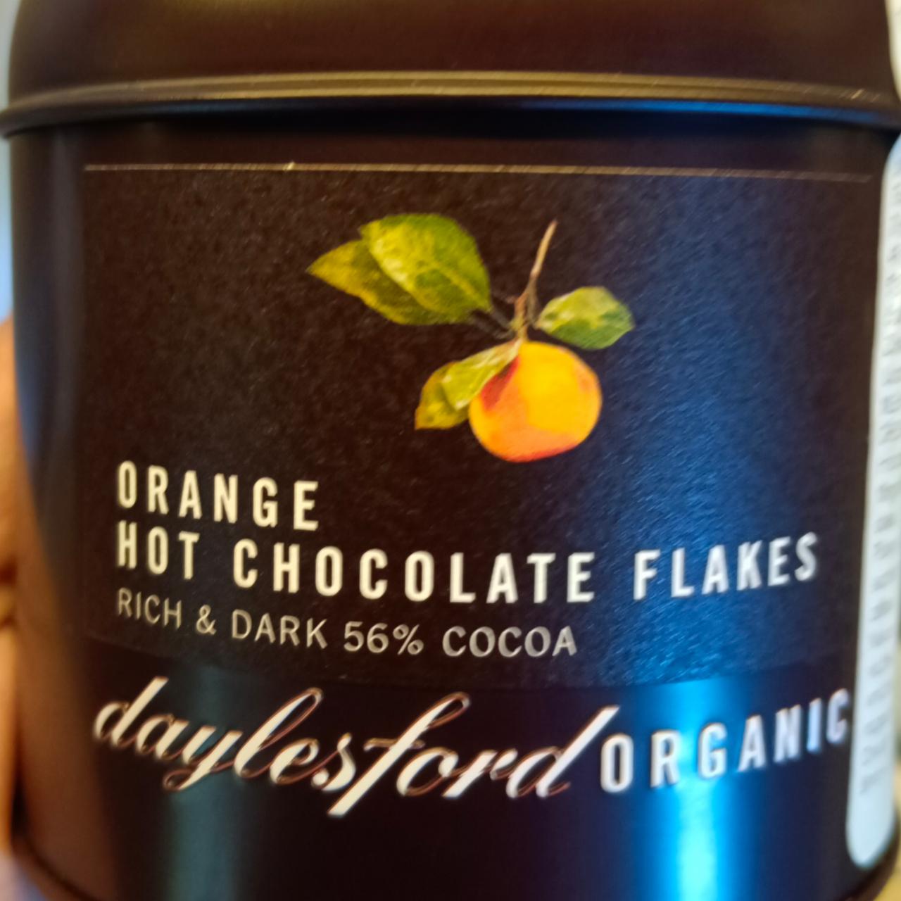 Fotografie - Orange hot chocolate flakes organic Daylesford