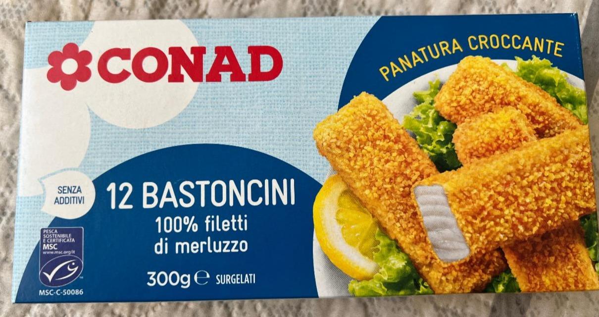 Fotografie - 12 bastoncini 100% filetti di merluzzo Conad