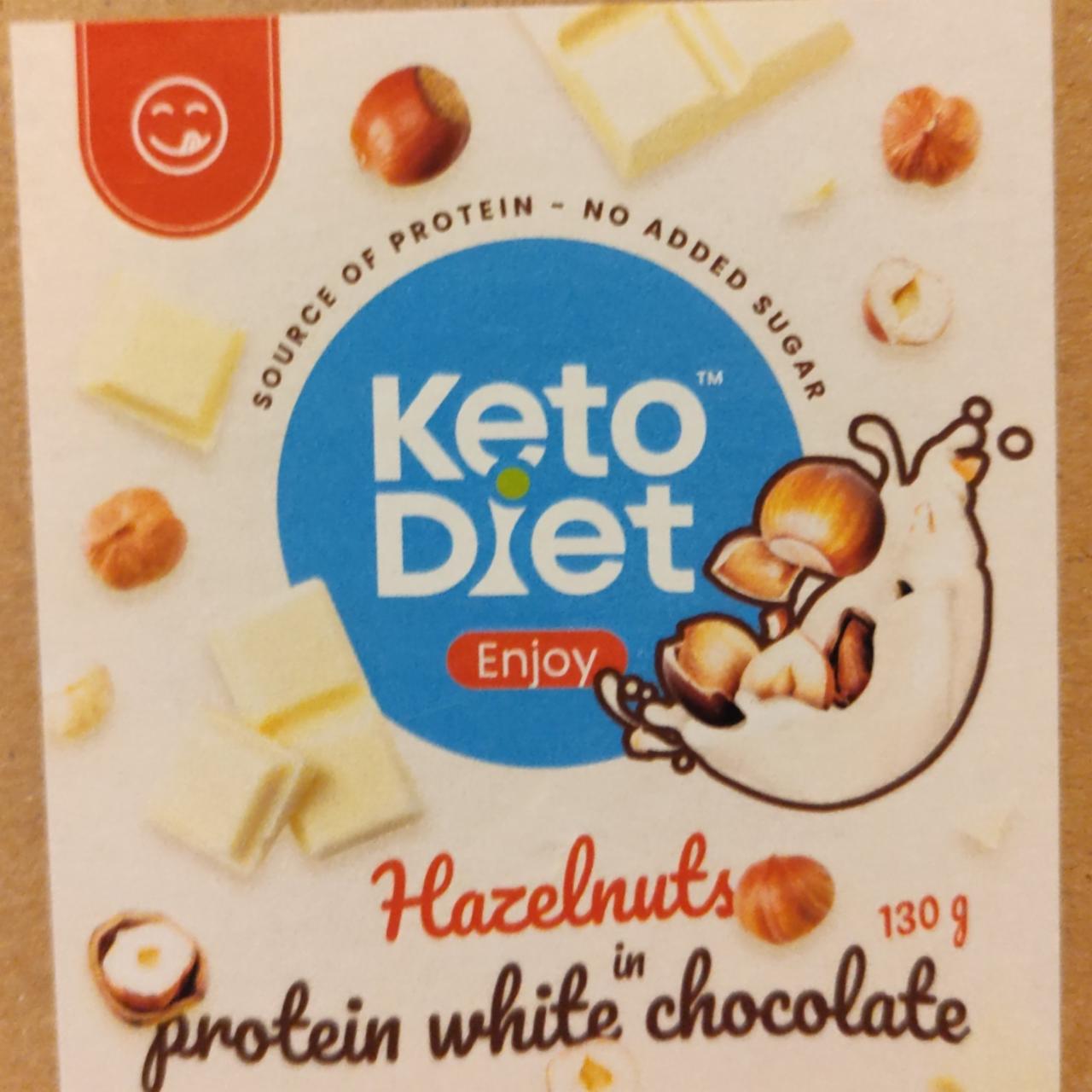 Fotografie - Hazelnuts in protein white chocolate KetoDiet