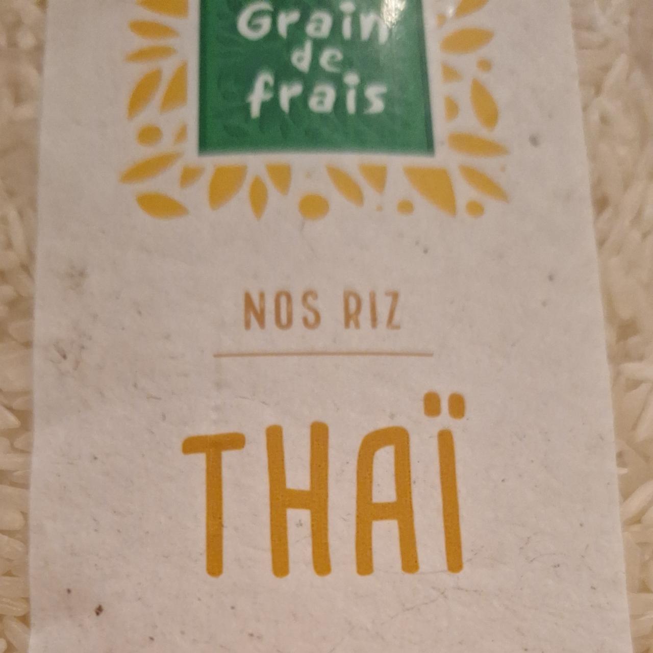 Fotografie - Nos riz thaï Grain de frais