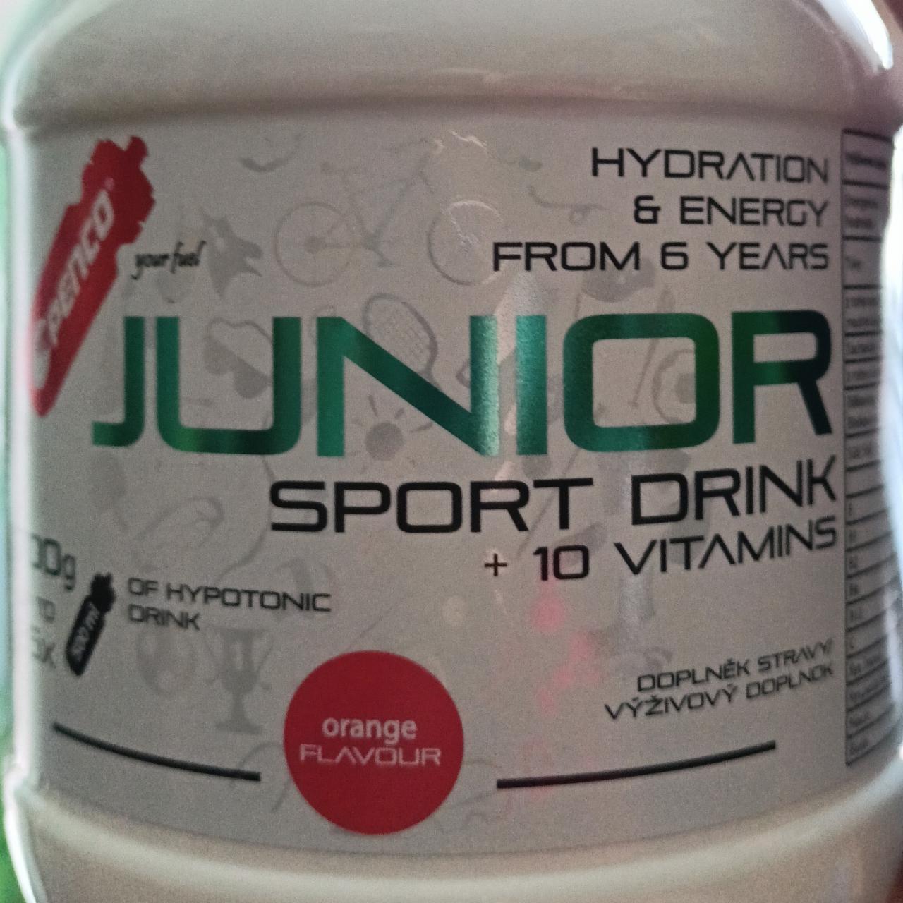 Fotografie - Junior sport drink + 10 vitamins orange flavour Penco