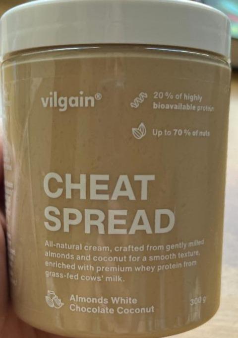 Fotografie - Cheat spread Almonds White chocolate Coconut Vilgain