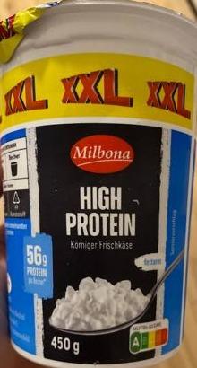 Fotografie - High protein korniger frischkase Milbona