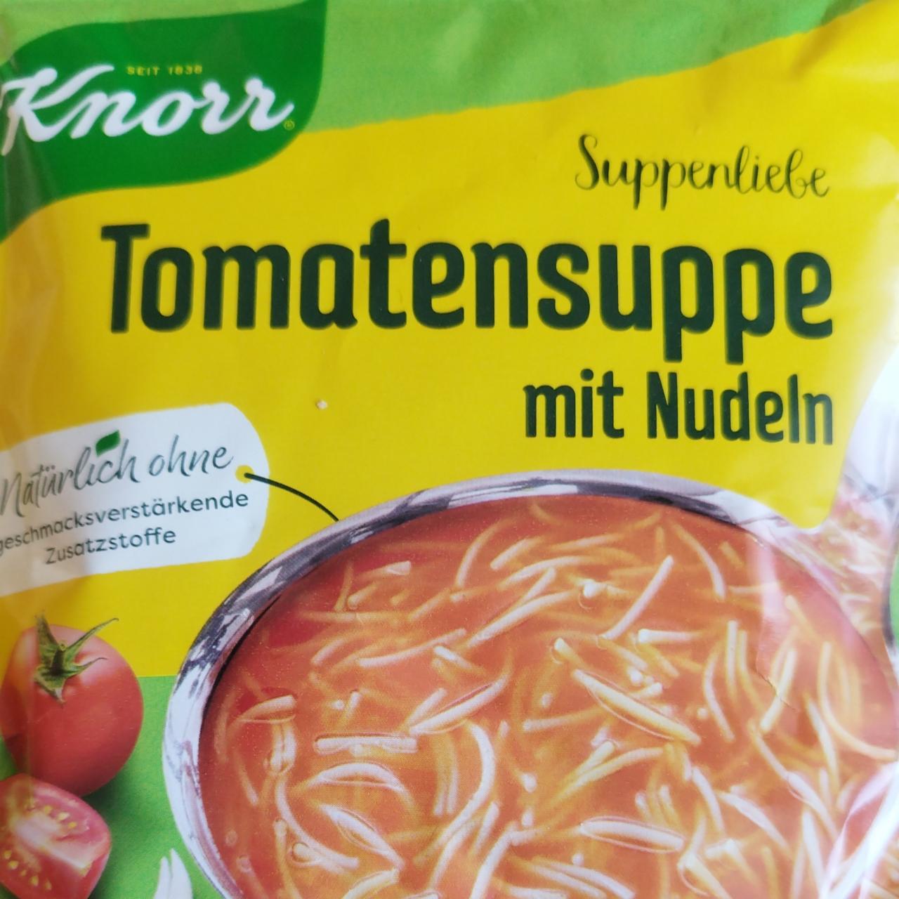 Fotografie - Tomatensuppe mit nudeln Knorr