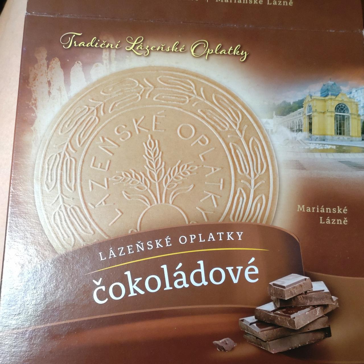 Fotografie - Lázeňské oplatky čokoládové Mariánské Lázně