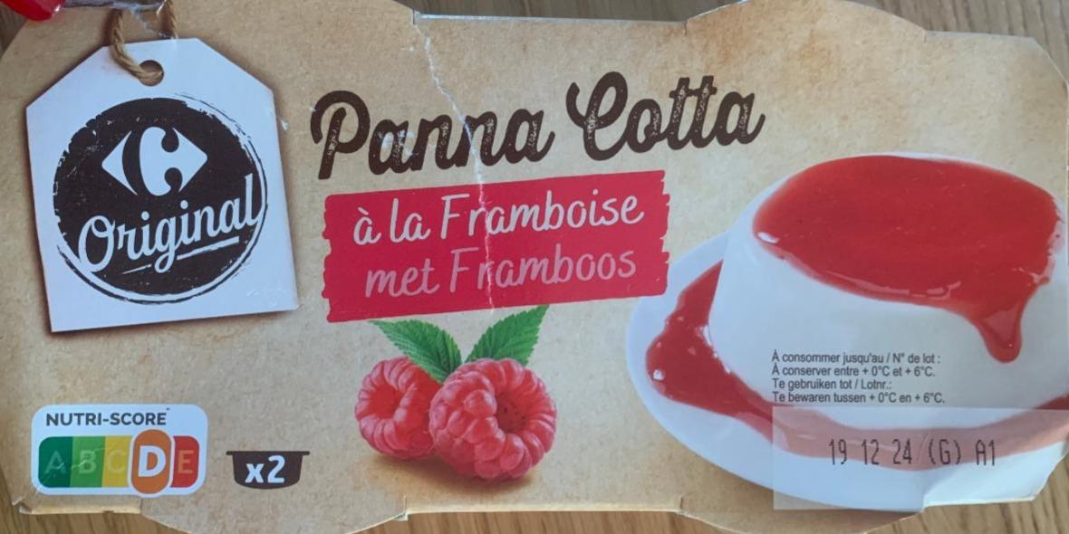 Fotografie - Panna cotta à la framboise Carrefour