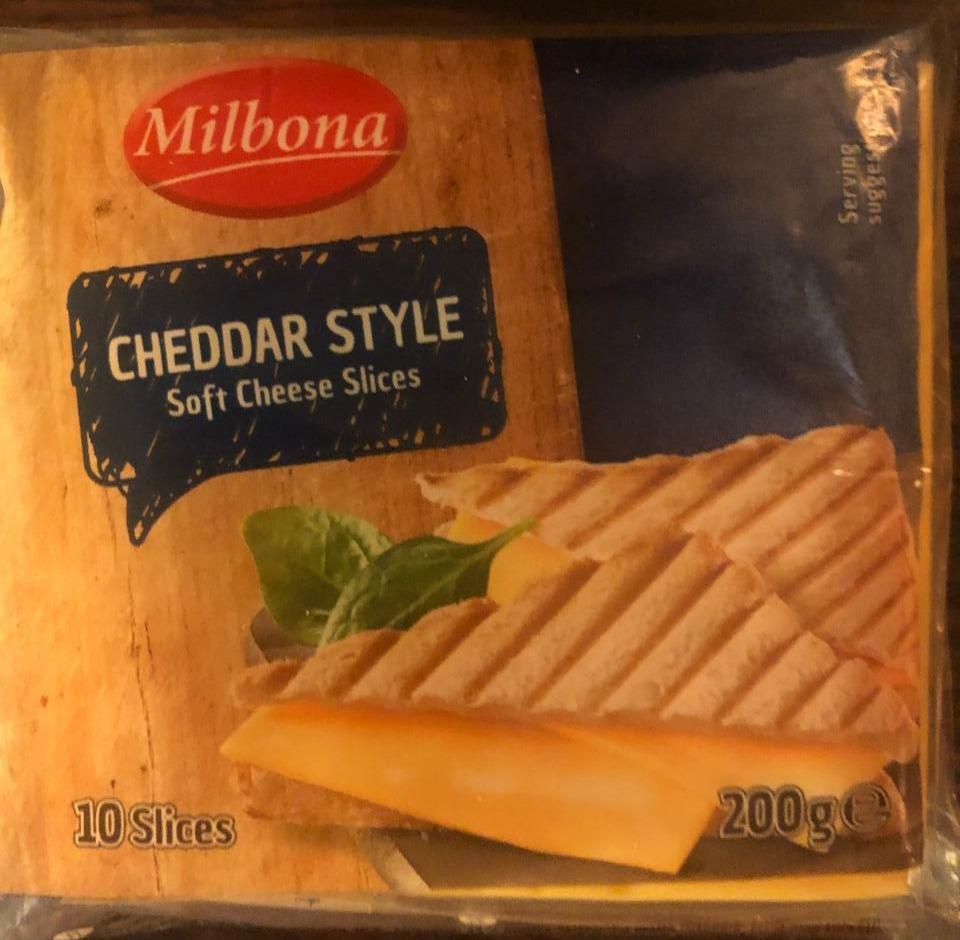 Cheddar style Soft Cheese Slices - kJ a hodnoty nutriční Milbona kalorie