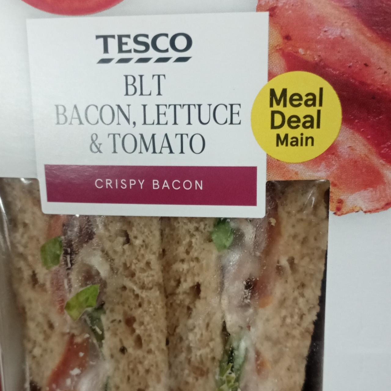 Fotografie - Blt bacon, lettuce & tomato crispy bacon Tesco