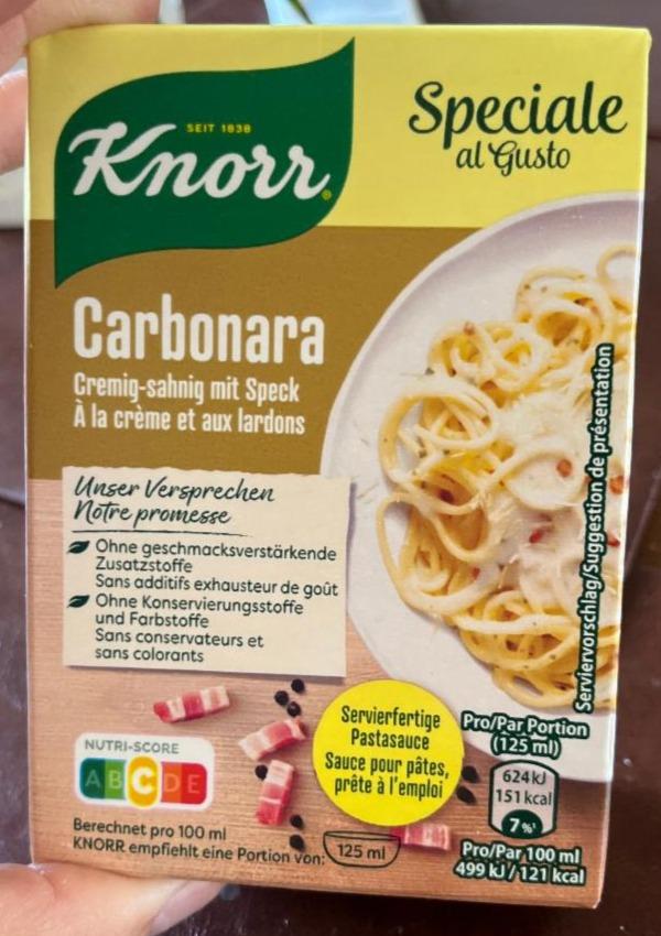 Fotografie - Carbonara Knorr