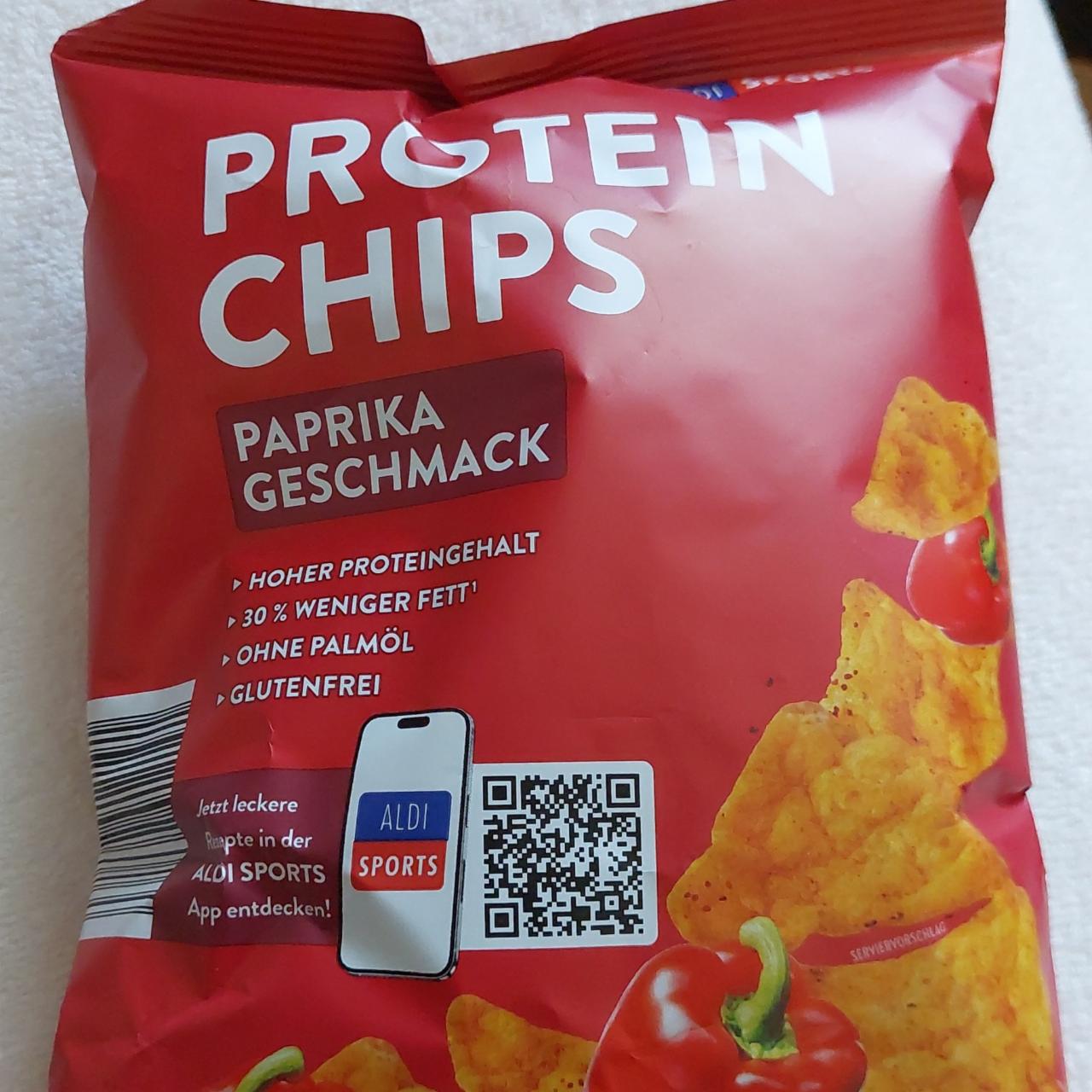 Fotografie - Protein chips paprika geschmack Aldi Sports