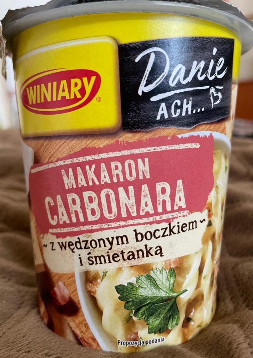 Fotografie - Makaron Carbonara z wędzonym boczkiem i śmietanką Winiary