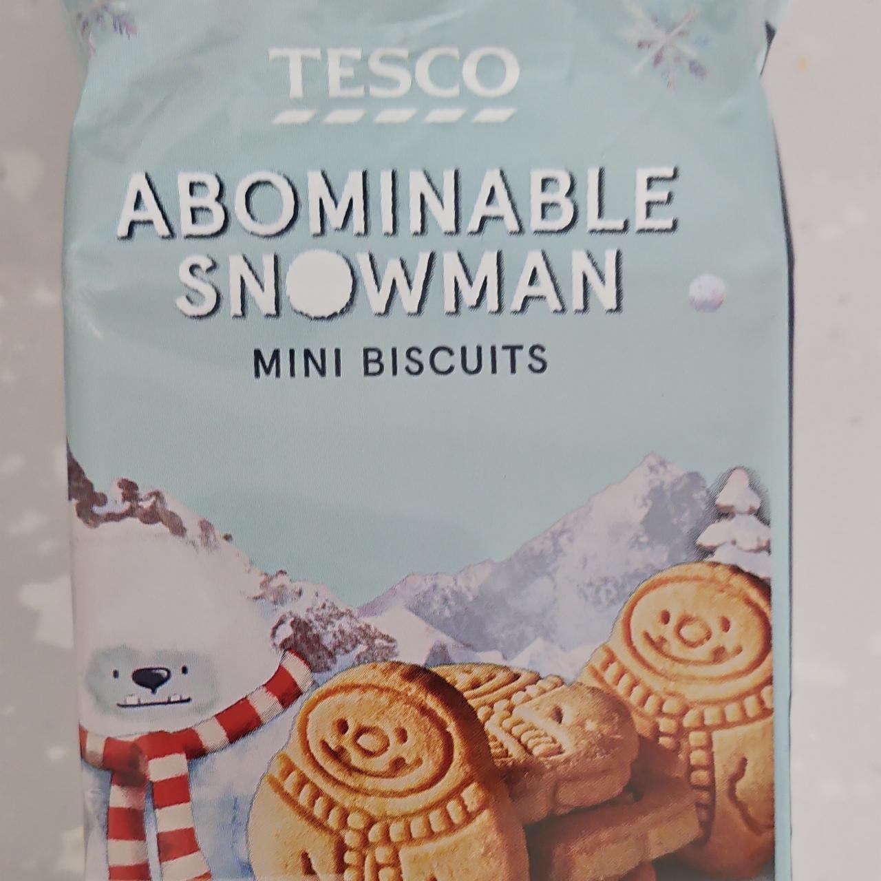 Fotografie - Abominable snowman mini biscuits Tesco