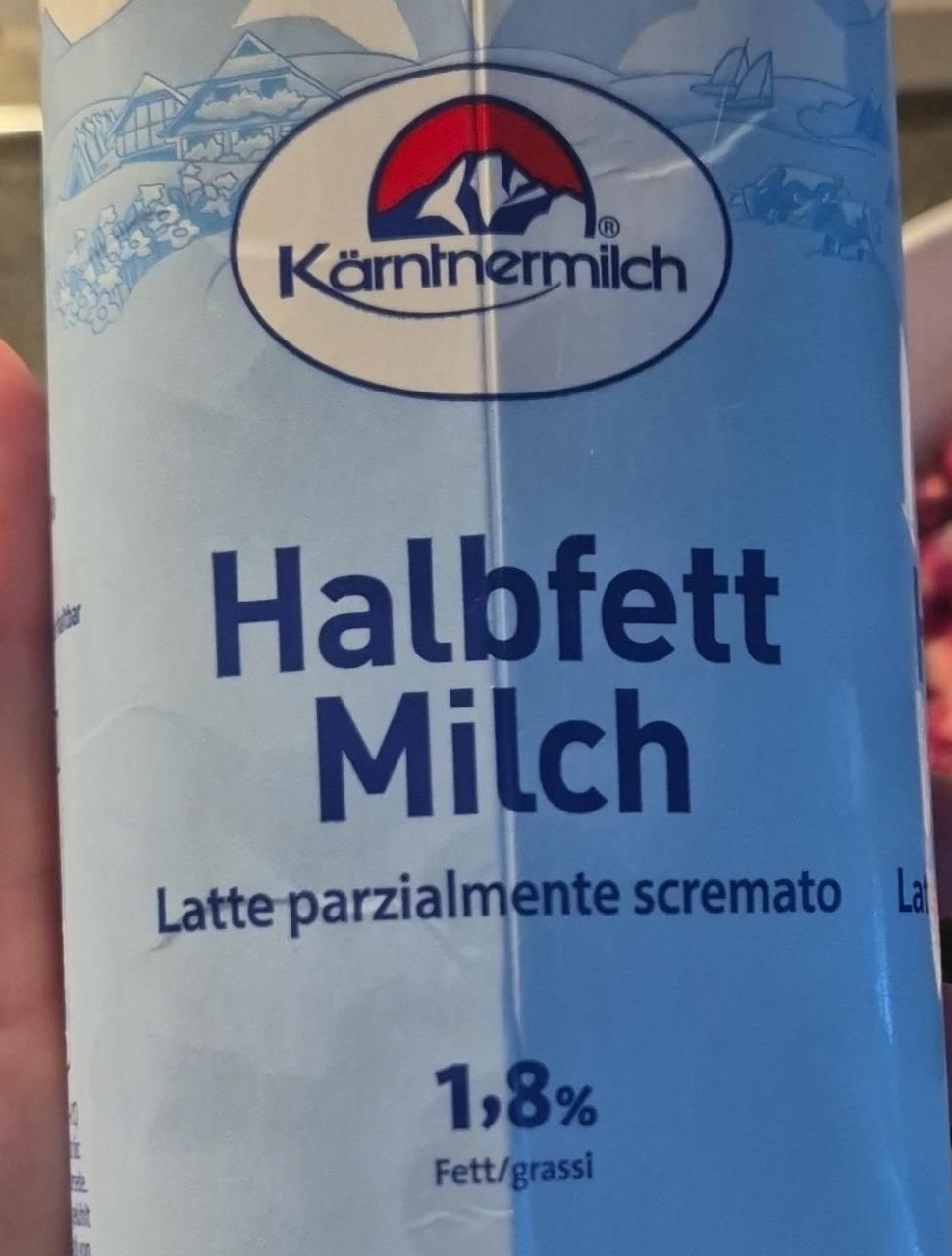 Fotografie - Halbfett milch 1,8% fett Kärntnermilch