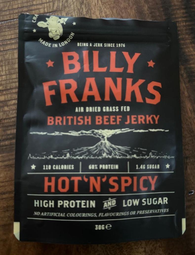 Fotografie - British beef jerky hot 'n' spicy Billy Franks