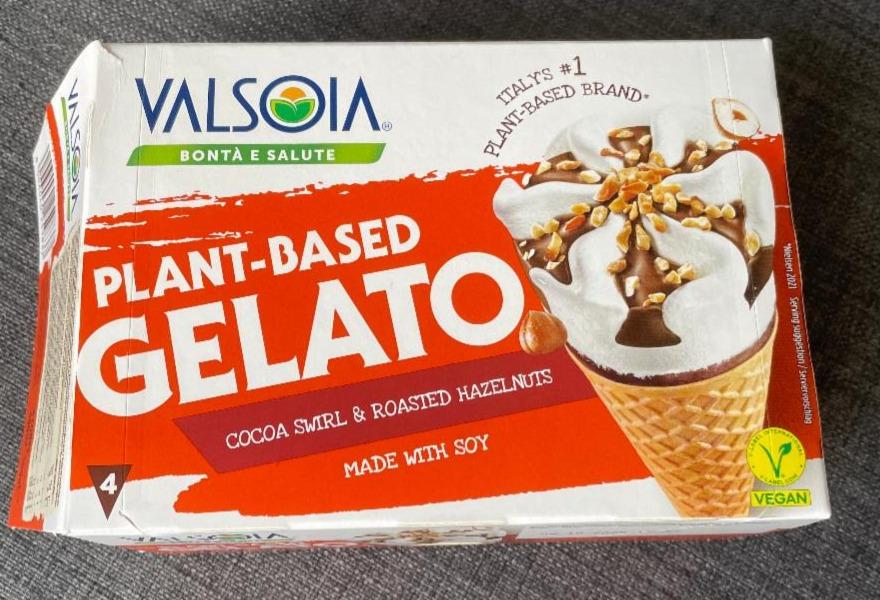 Fotografie - Plant-based gelato cocoa swirl & roasted hazelnuts Valsoia