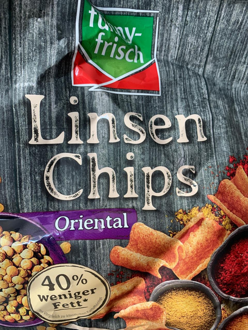 Linsen Chips Oriental Funny-frisch - kalorie, kJ a nutriční hodnoty