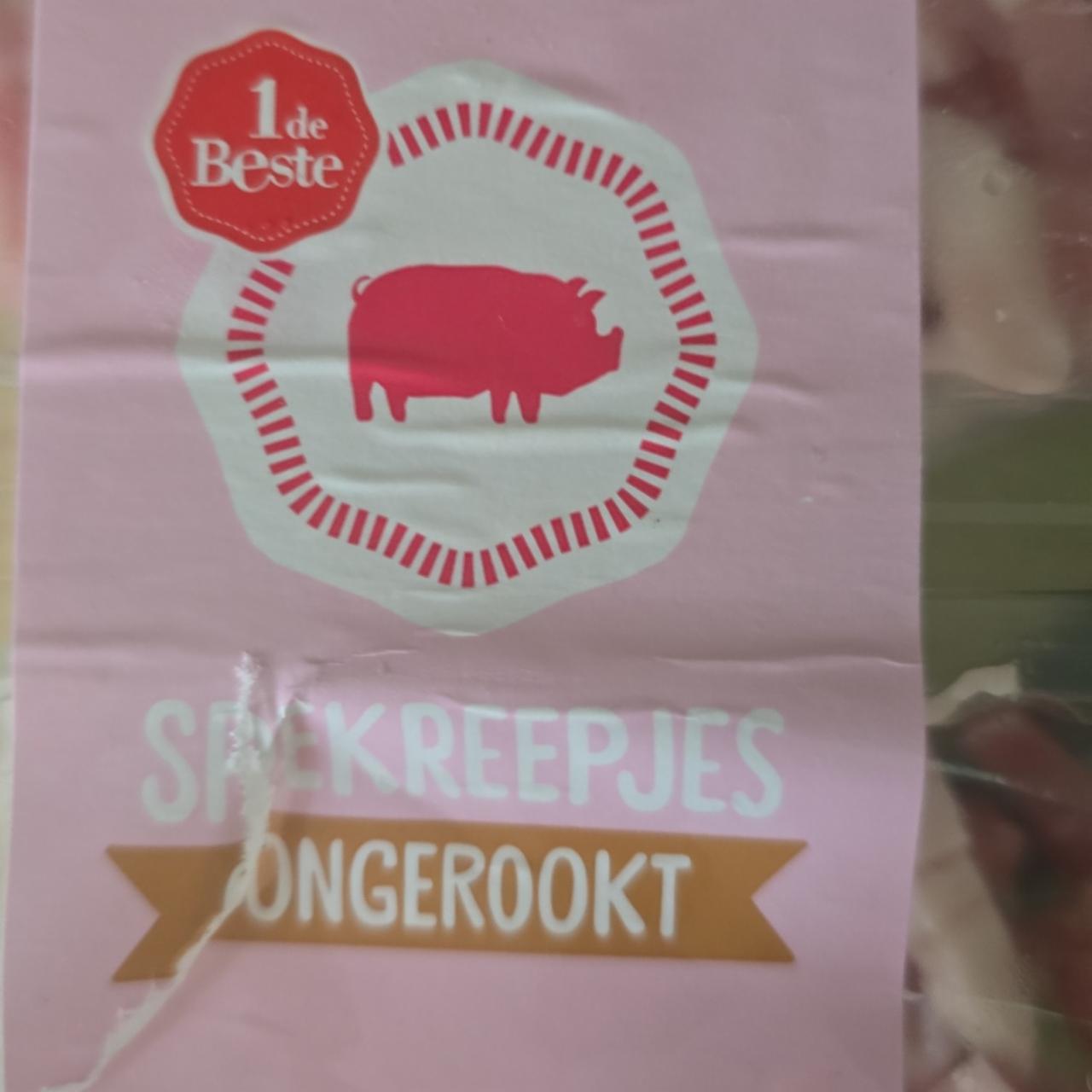 Fotografie - Spekreepjes ongerookt 1de Beste