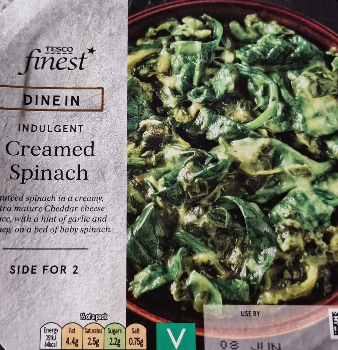 Fotografie - Creamed spinach Tesco finest