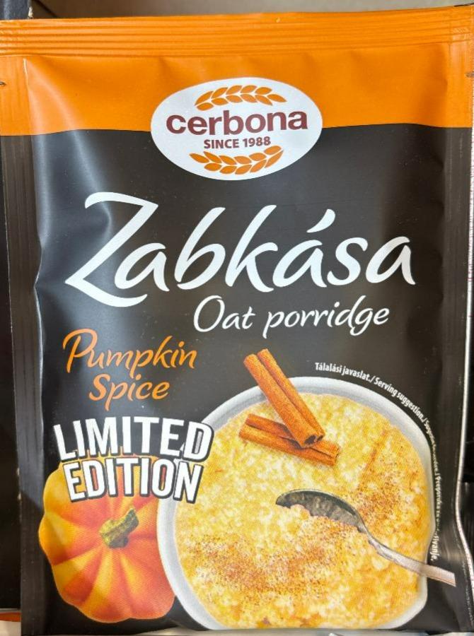 Fotografie - Zabkása oat porridge pumpkin spice Cerbona