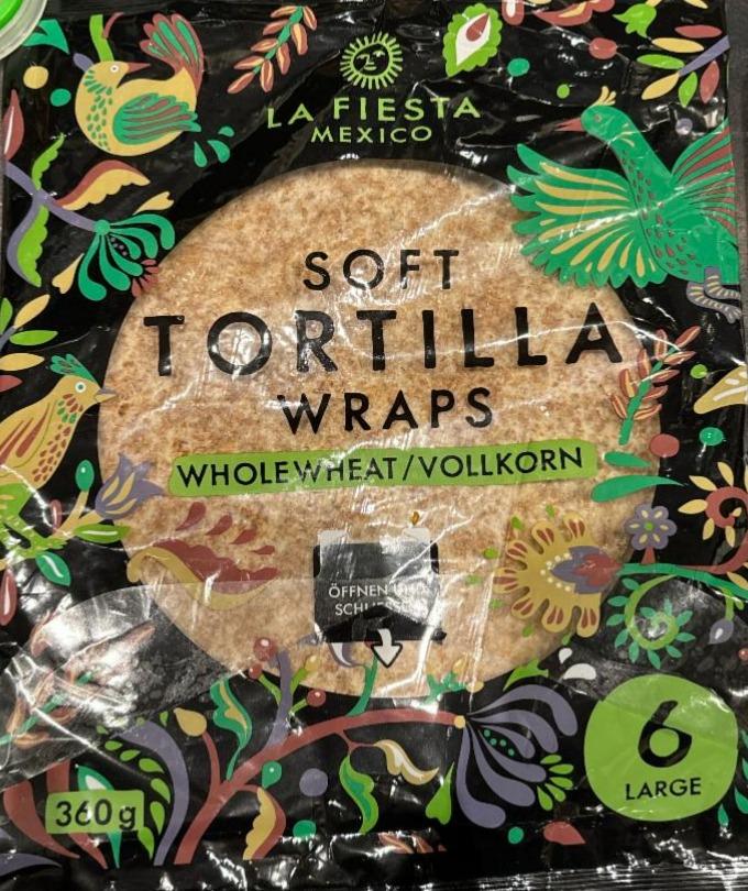 Fotografie - Soft Tortilla Wraps Whole Wheat La Fiesta Mexico