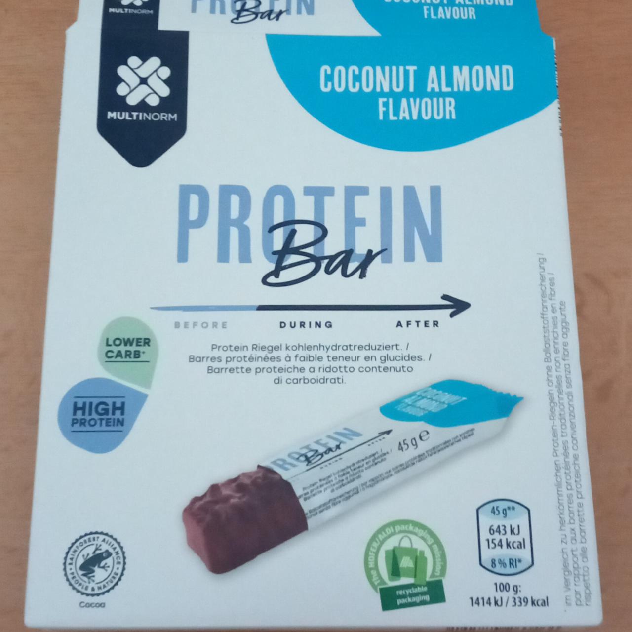 Fotografie - Protein bar coconut almond flavour Multinorm