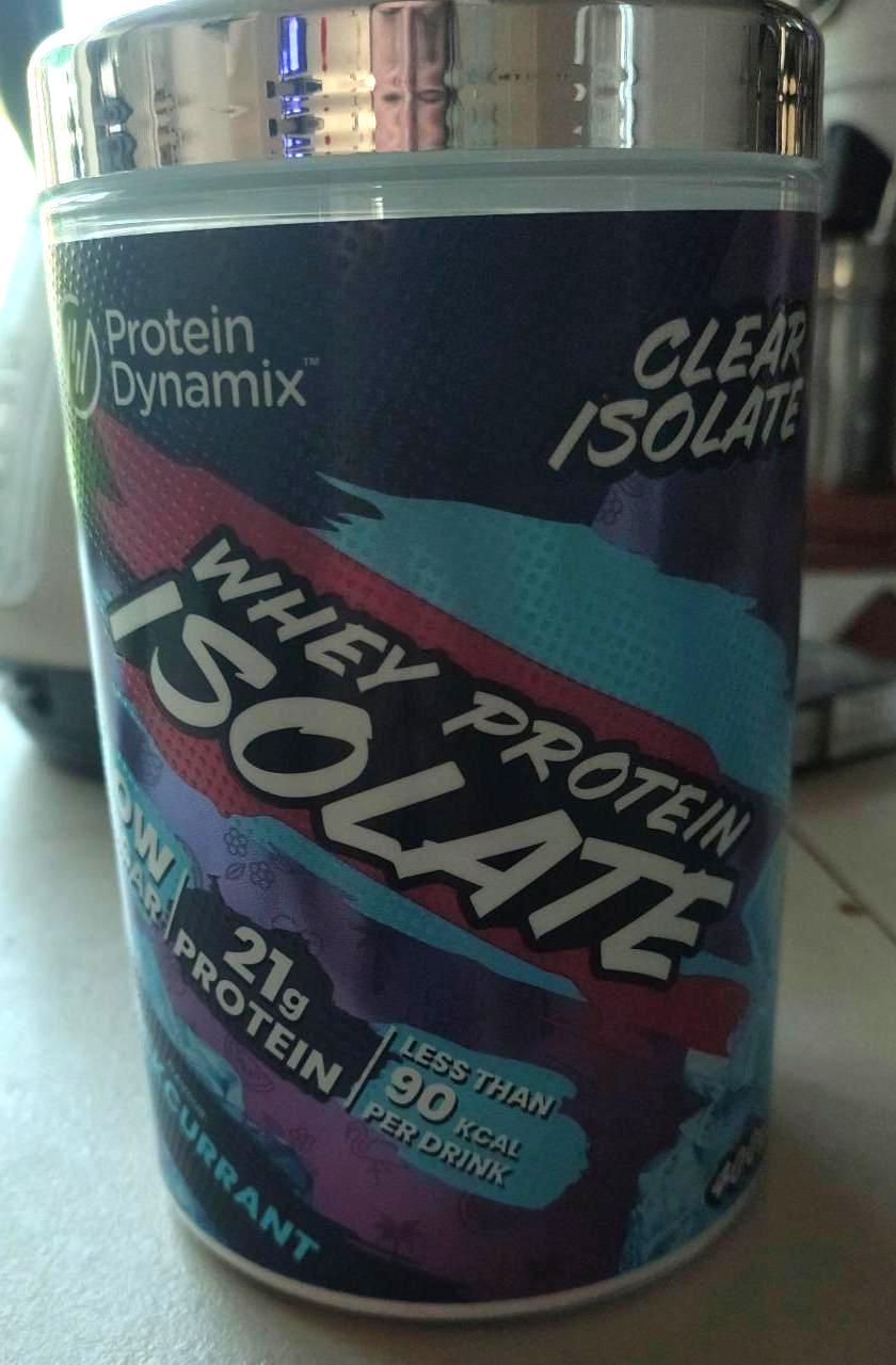 Fotografie - Whey protein isolate blackcurrant Protein Dynamix