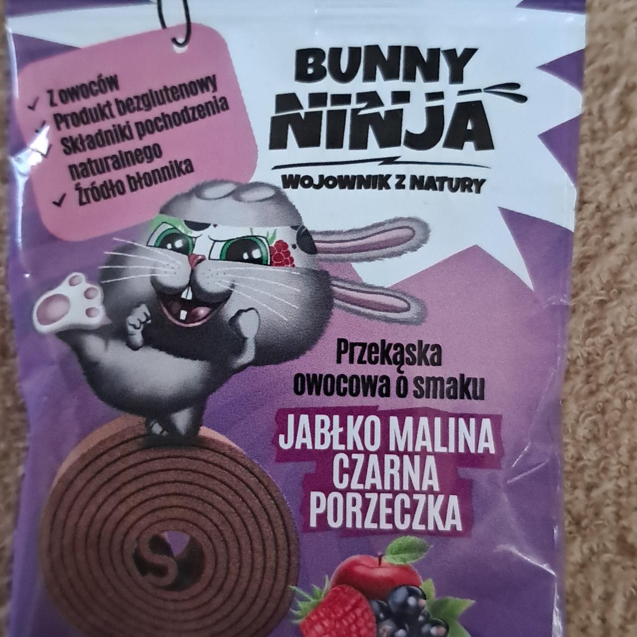 Fotografie - Przekaska owocowa o smaku jabłko malina czarna porzeczka Bunny Ninja