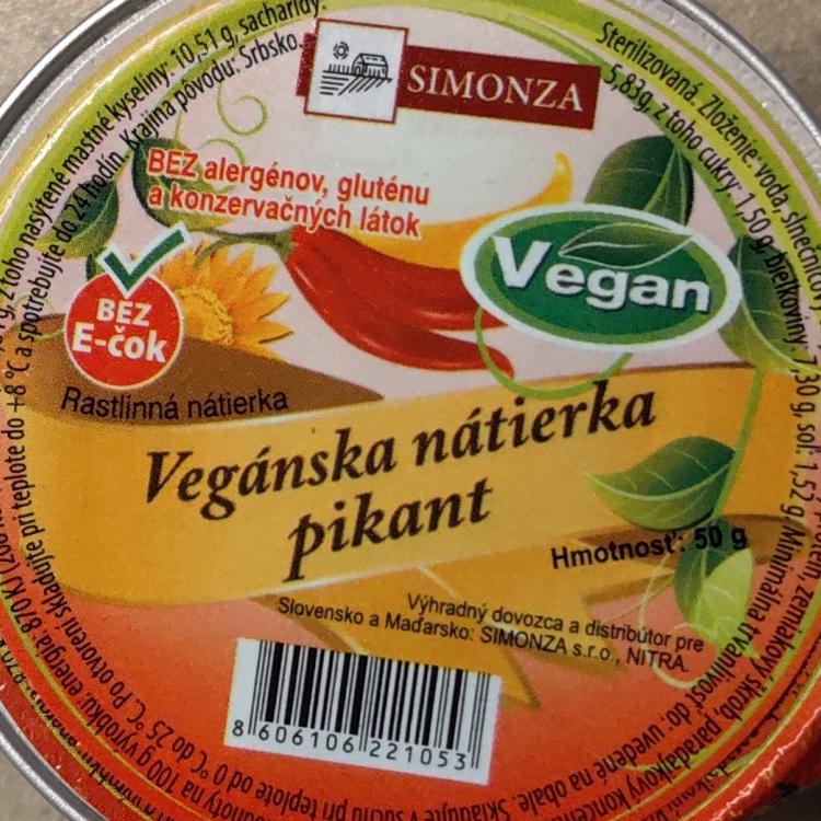 Fotografie - Vegánska natierka pikant Simonza