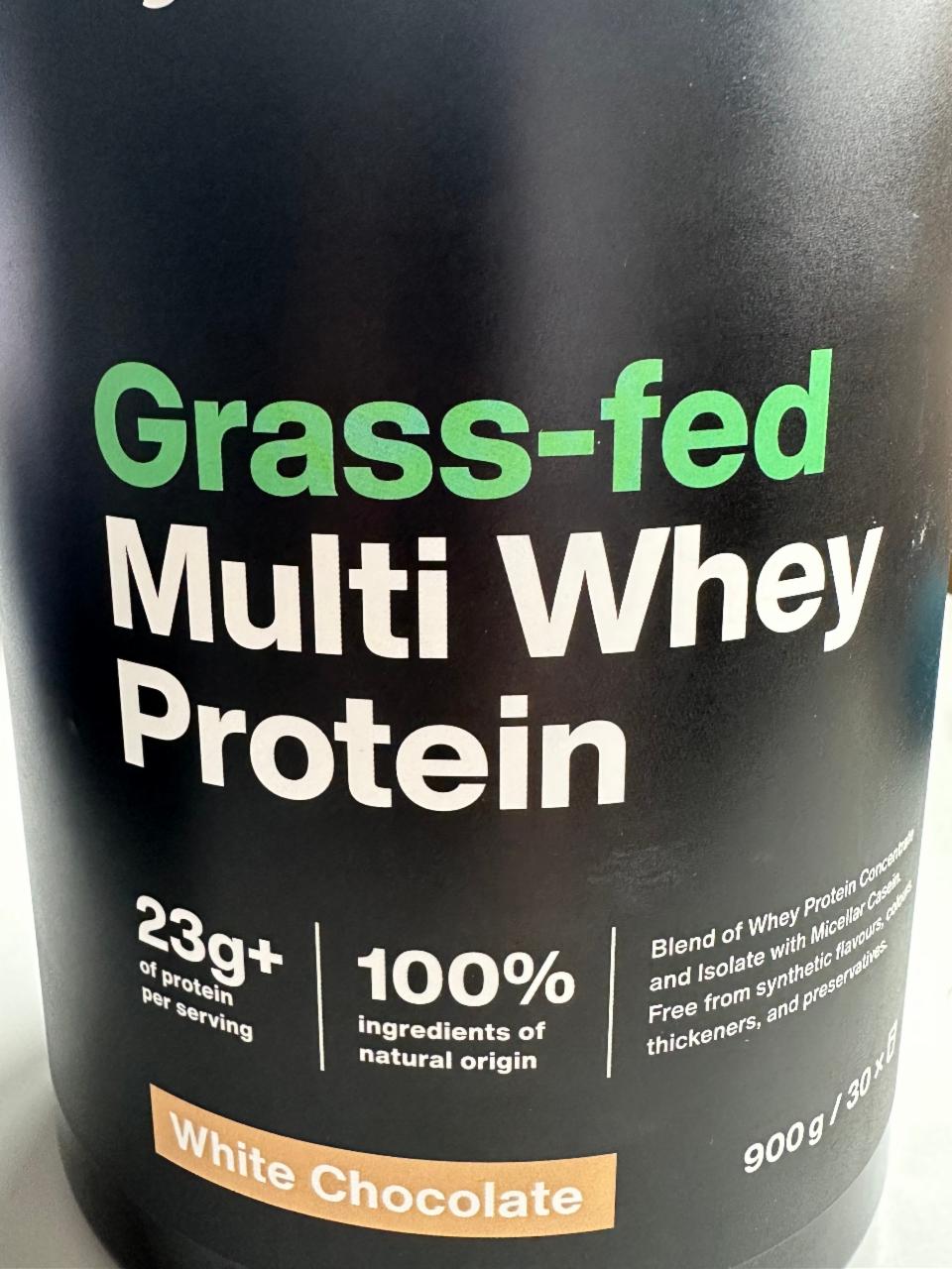 Fotografie - Grass-Fed multi whey protein white chocolate Vilgain