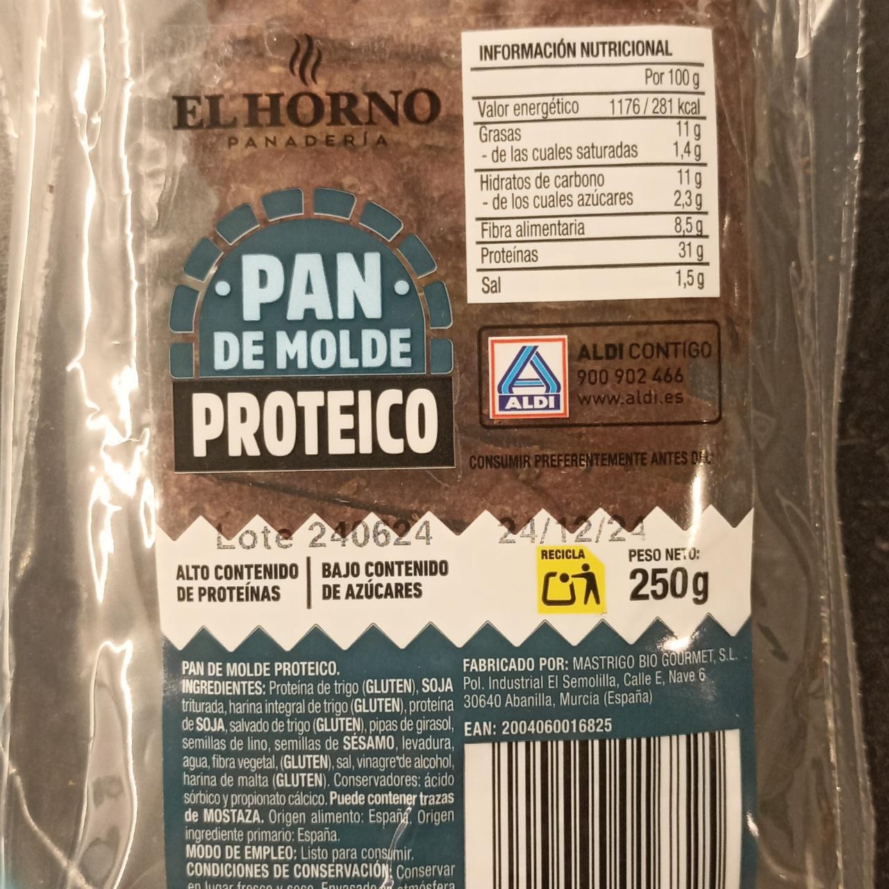 Fotografie - Pan de molde proteico El Horno