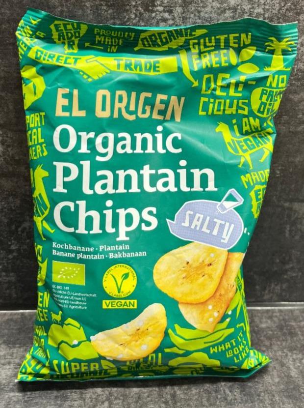 Fotografie - Organic plantain chips salty El Origen