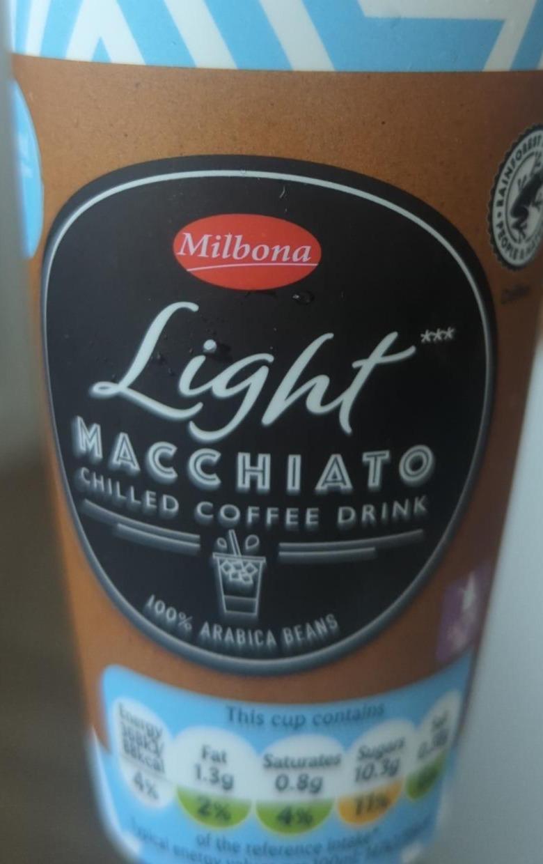 Fotografie - Light macchiato chilled coffee drink Milbona