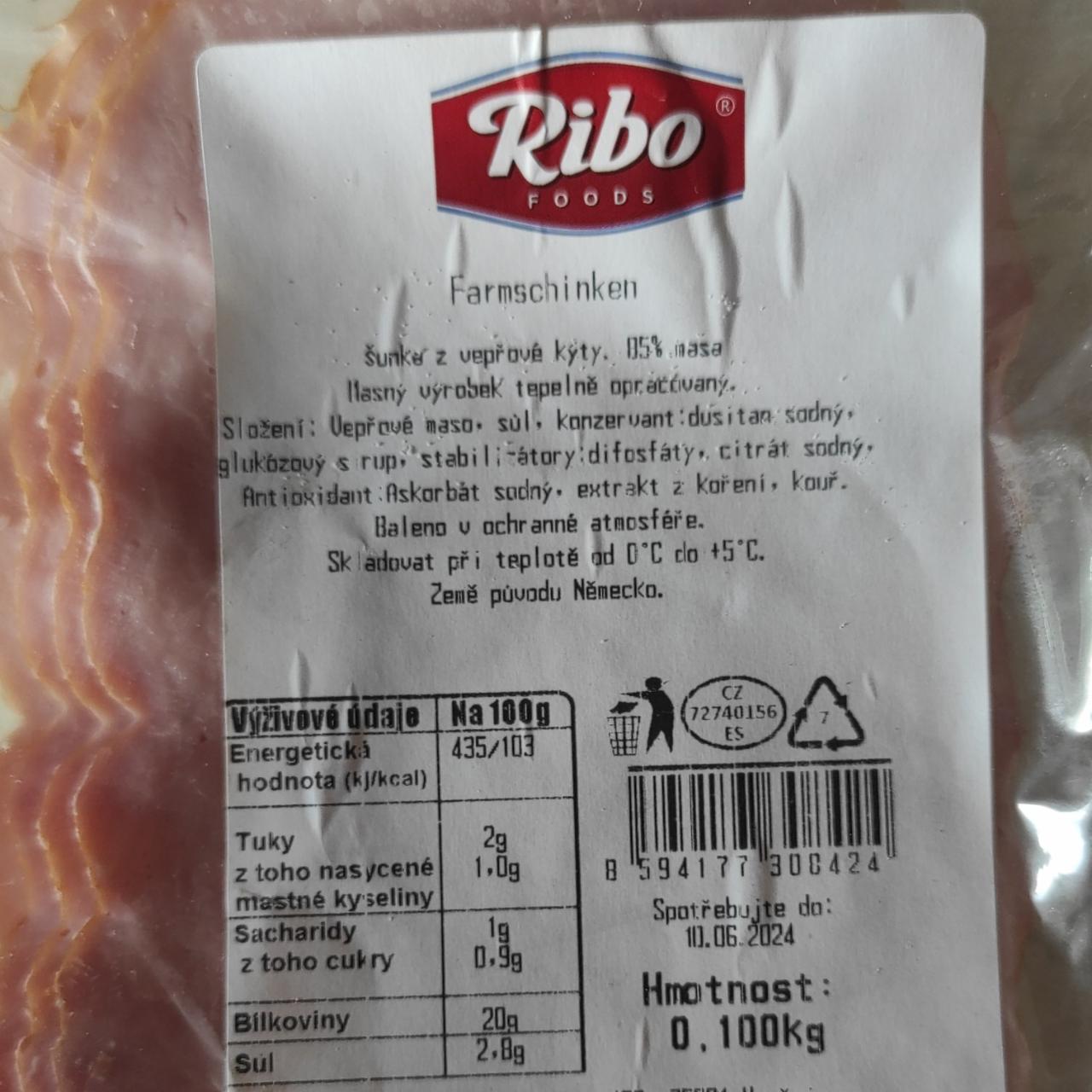 Fotografie - Farmschinken Ribo foods