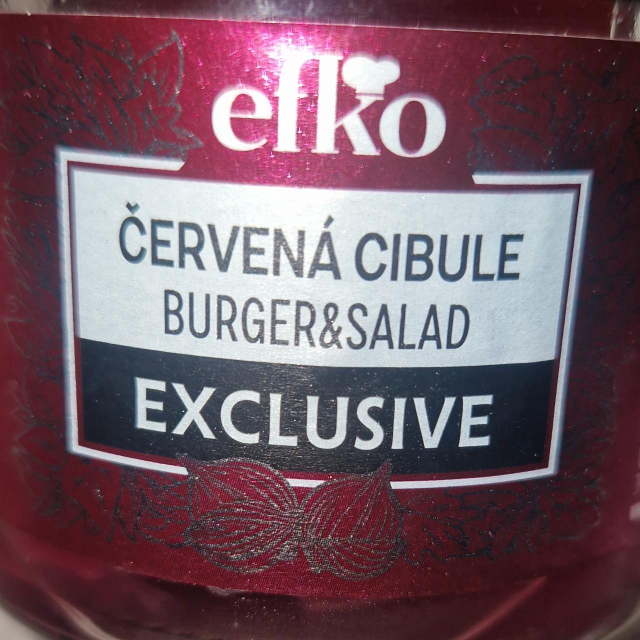 Fotografie - Červená cibule burger & salad exclusive Efko