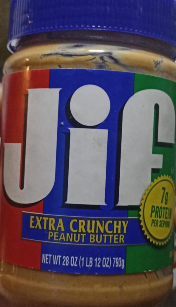 Fotografie - Arašídové máslo extra crunchy peanut butter Jif