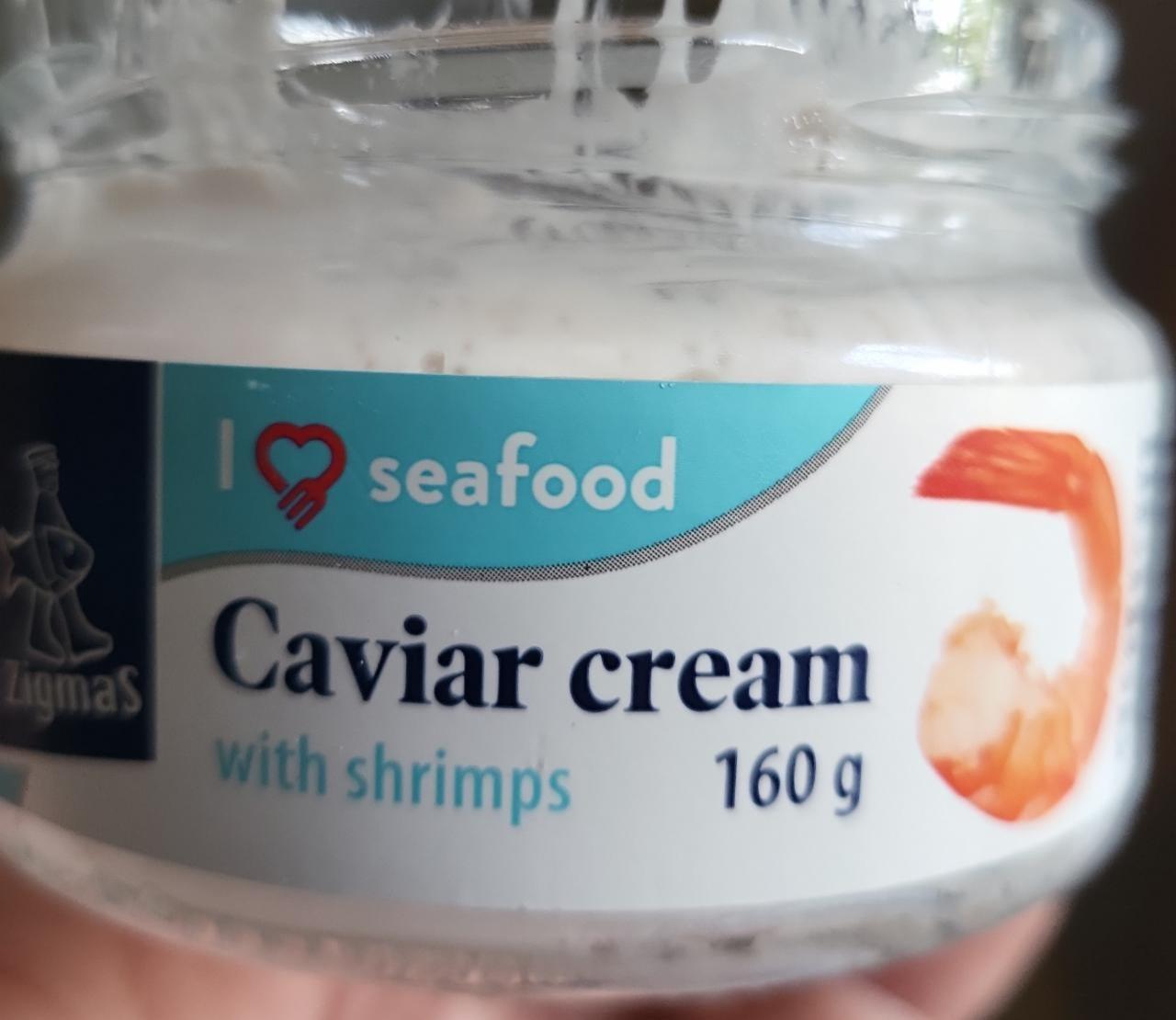 Fotografie - Caviar cream with shrimps Zigmas
