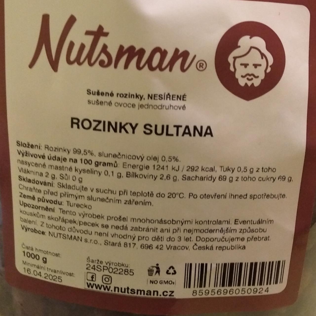 Fotografie - Rozinky sultana Nutsman