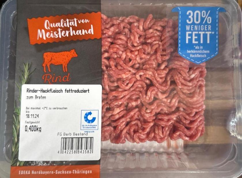 Fotografie - Rinder-hackfleisch fettreduziert Edeka