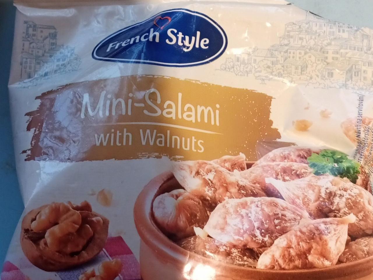 Mini-Salami with Walnuts hodnoty nutriční a French style kJ kalorie, 