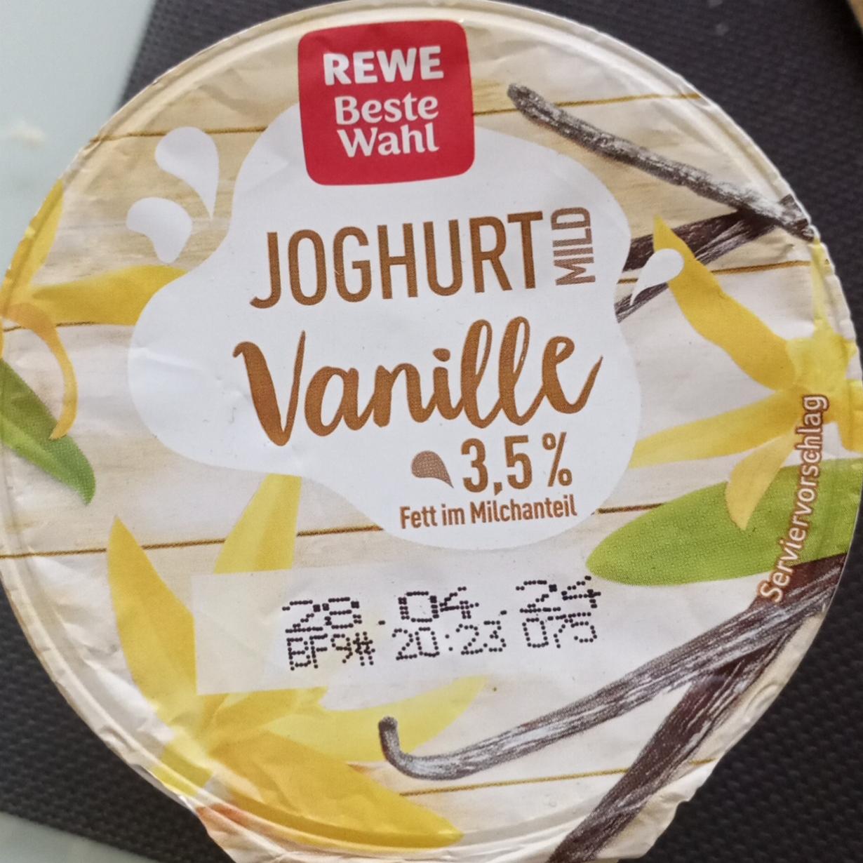 Fotografie - Joghurt mild Vanille 3,5% Fett Rewe Beste Wahl