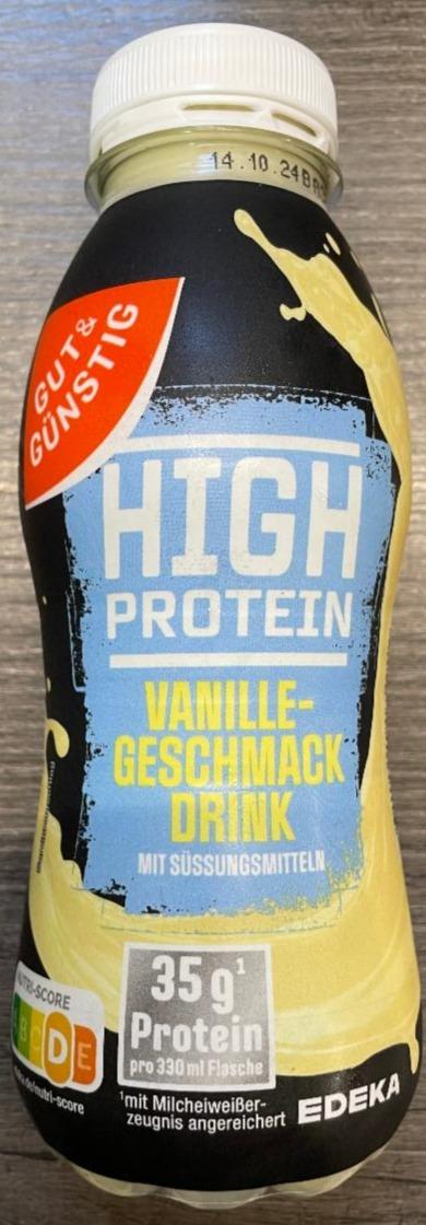 Fotografie - High protein vanillegeschmack drink Gut&Günstig