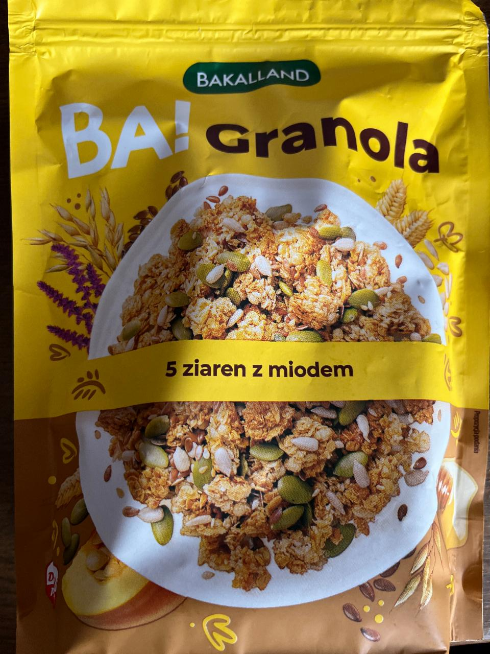 Fotografie - Granola 5 ziaren z miodem Bakalland Ba!