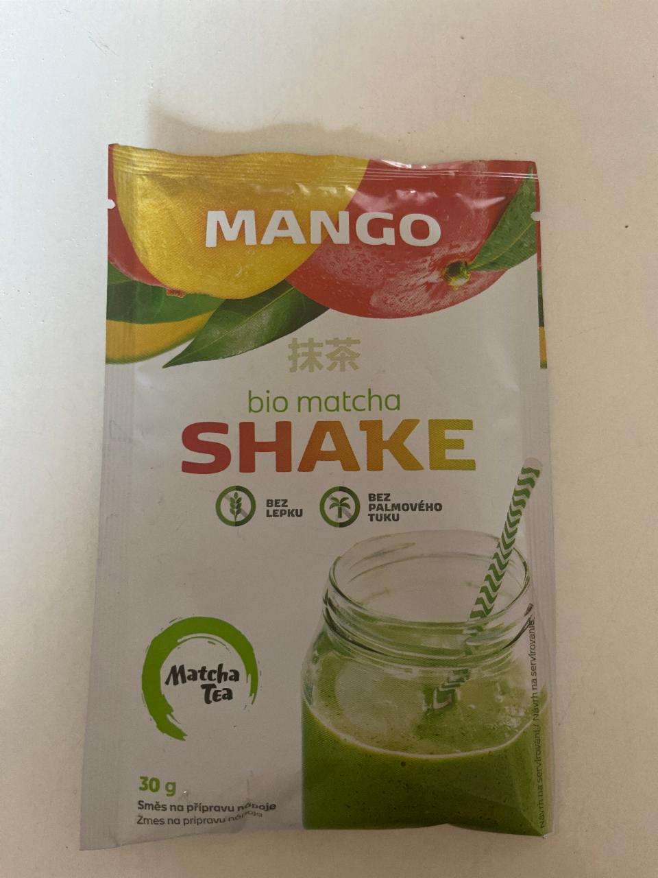 Fotografie - Bio matcha shake mango Amylon