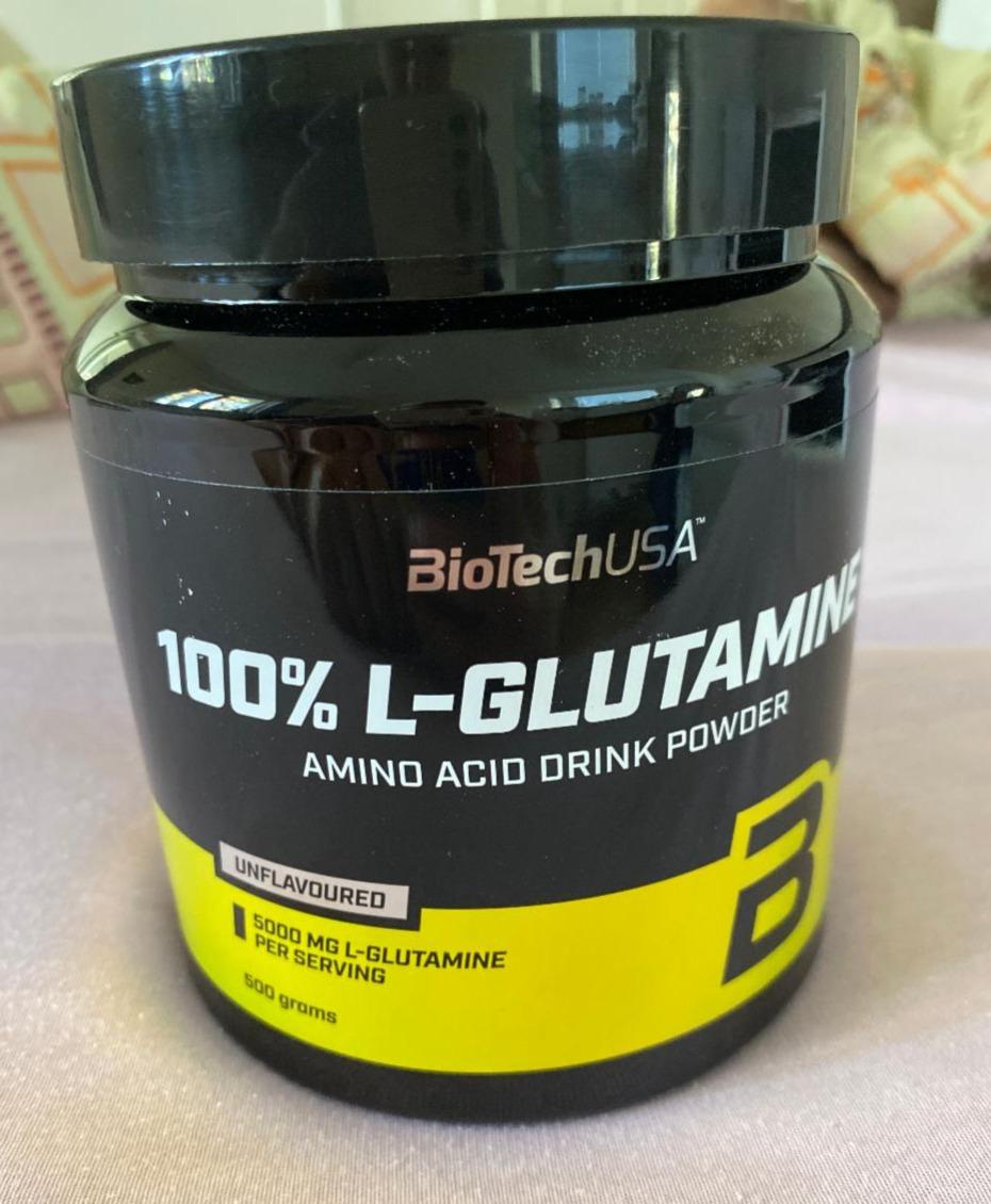 Fotografie - 100% L- glutamine amino acid drink powder BioTechUSA