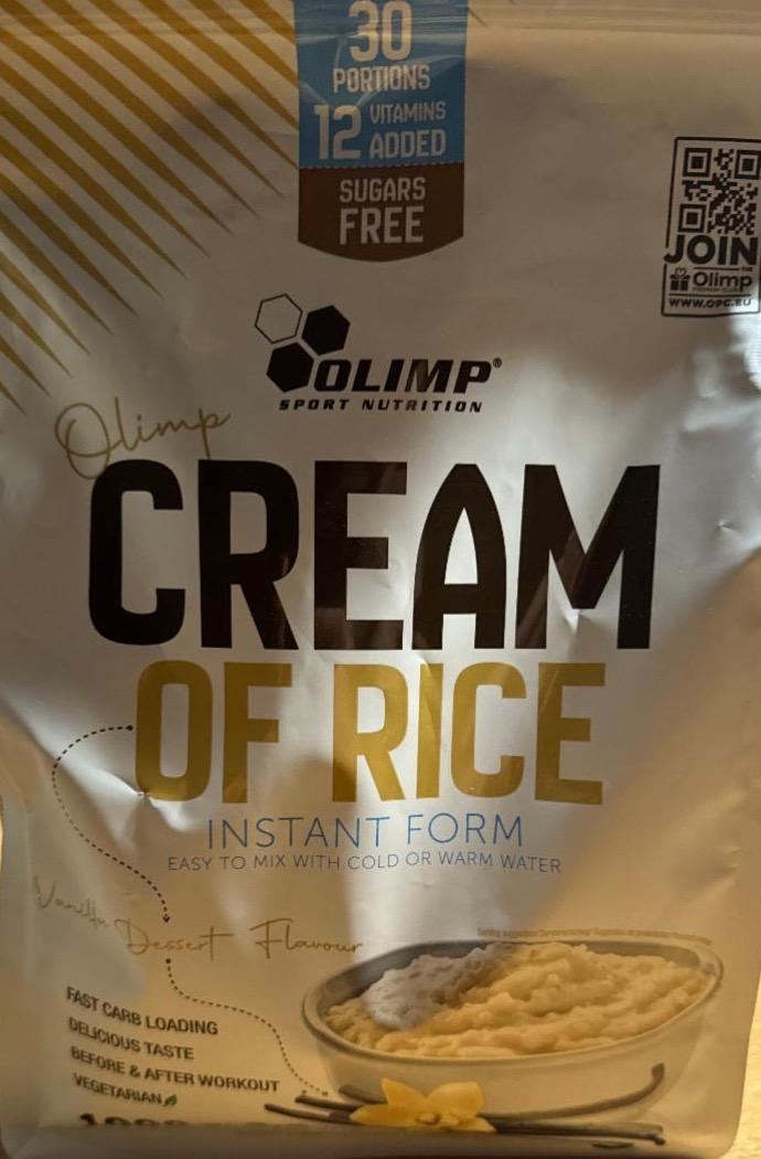 Fotografie - Cream of rice vanilla dessert flavour Olimp sport nutrition